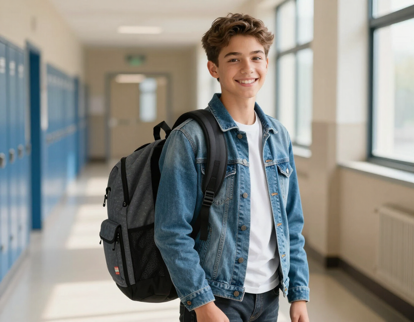 A student beginning the school year prepared