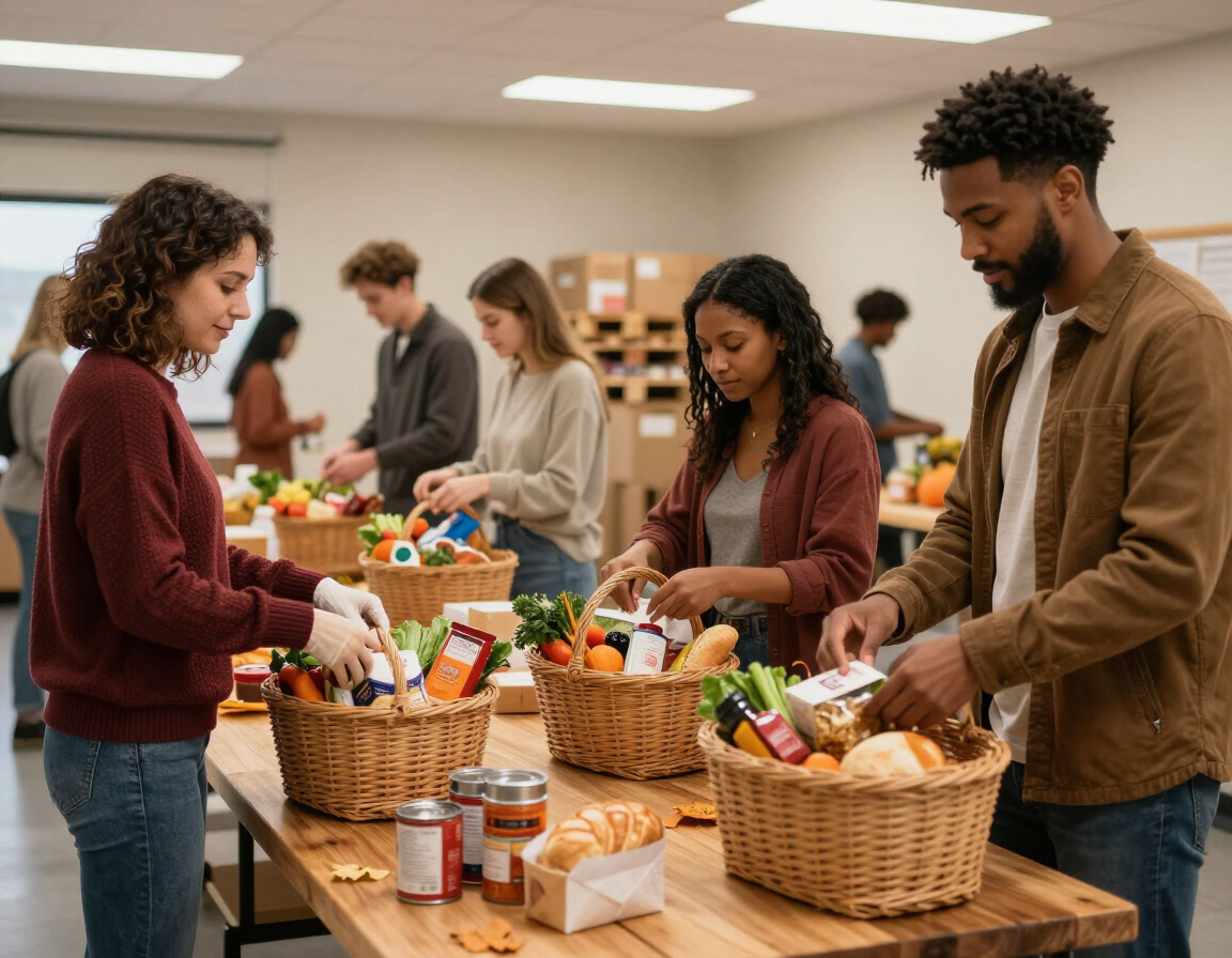 Thanksgiving food basket program
