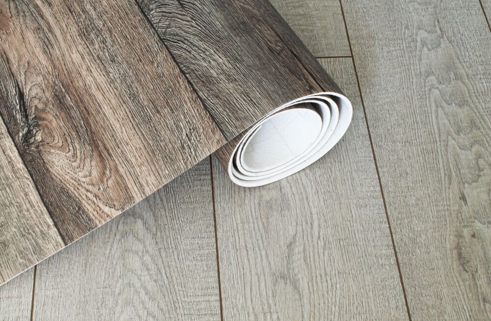 Roll Of Vinyl With A Wood Texture — Flooring - Bundaberg Carpets and Vinyls