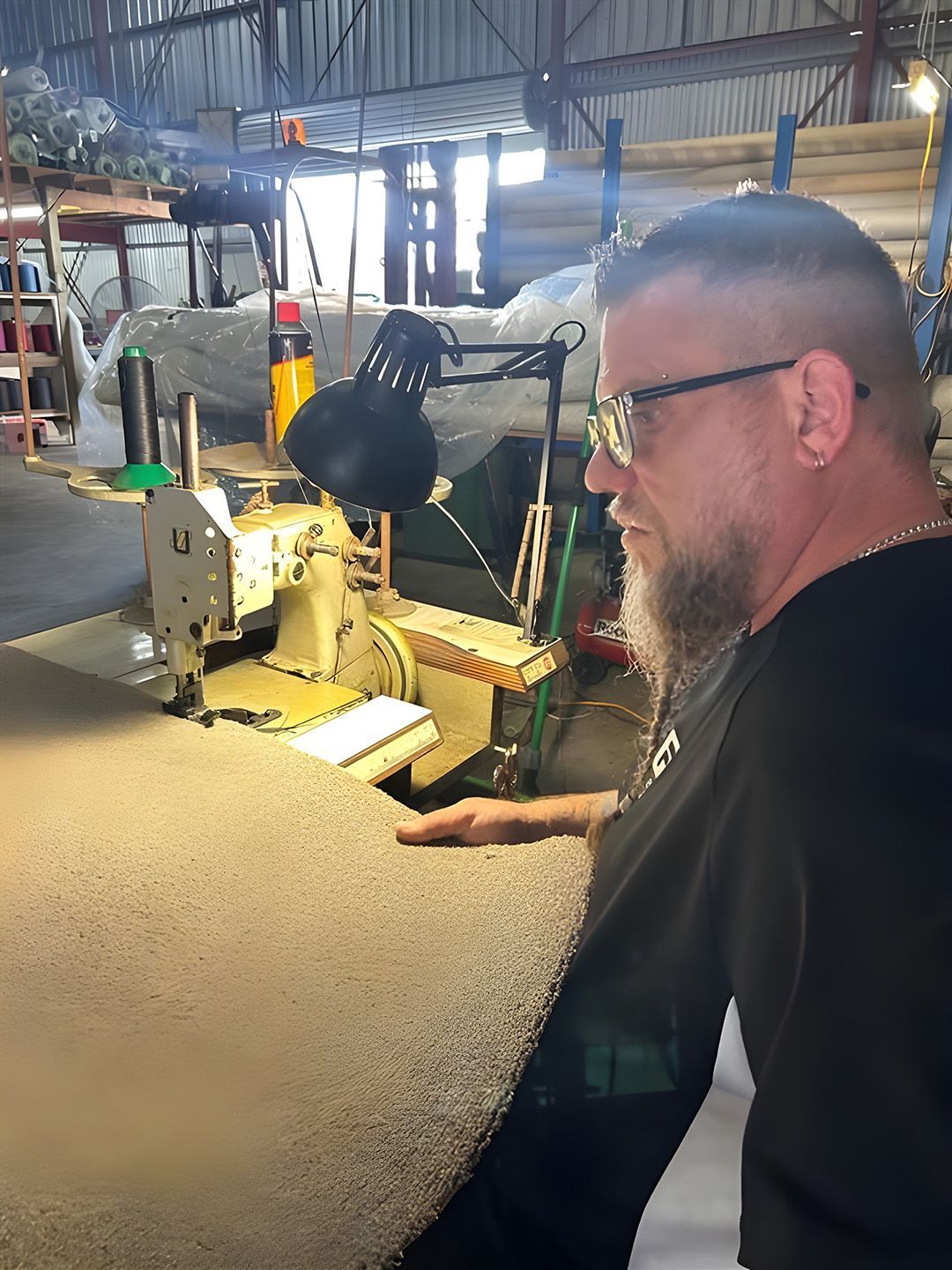 Overlocking Machine — Flooring - Bundaberg Carpets and Vinyls