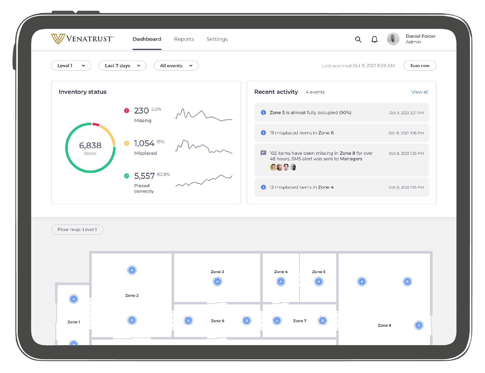 RFID Inventory Tracking Software Venatrust