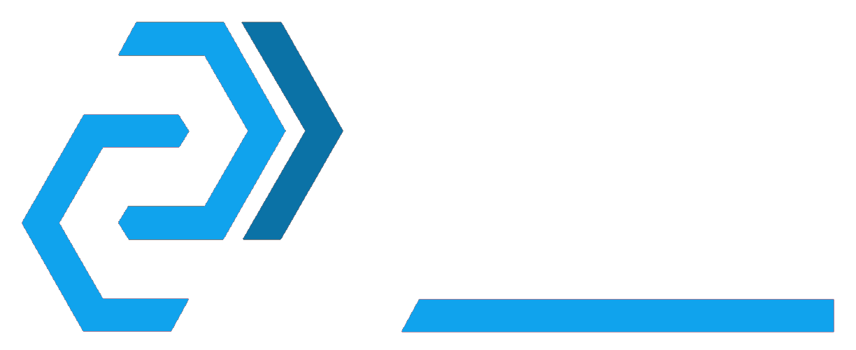 Blue geometric IN2-SaaS logo with stylised arrows and a horizontal blue line on a white background