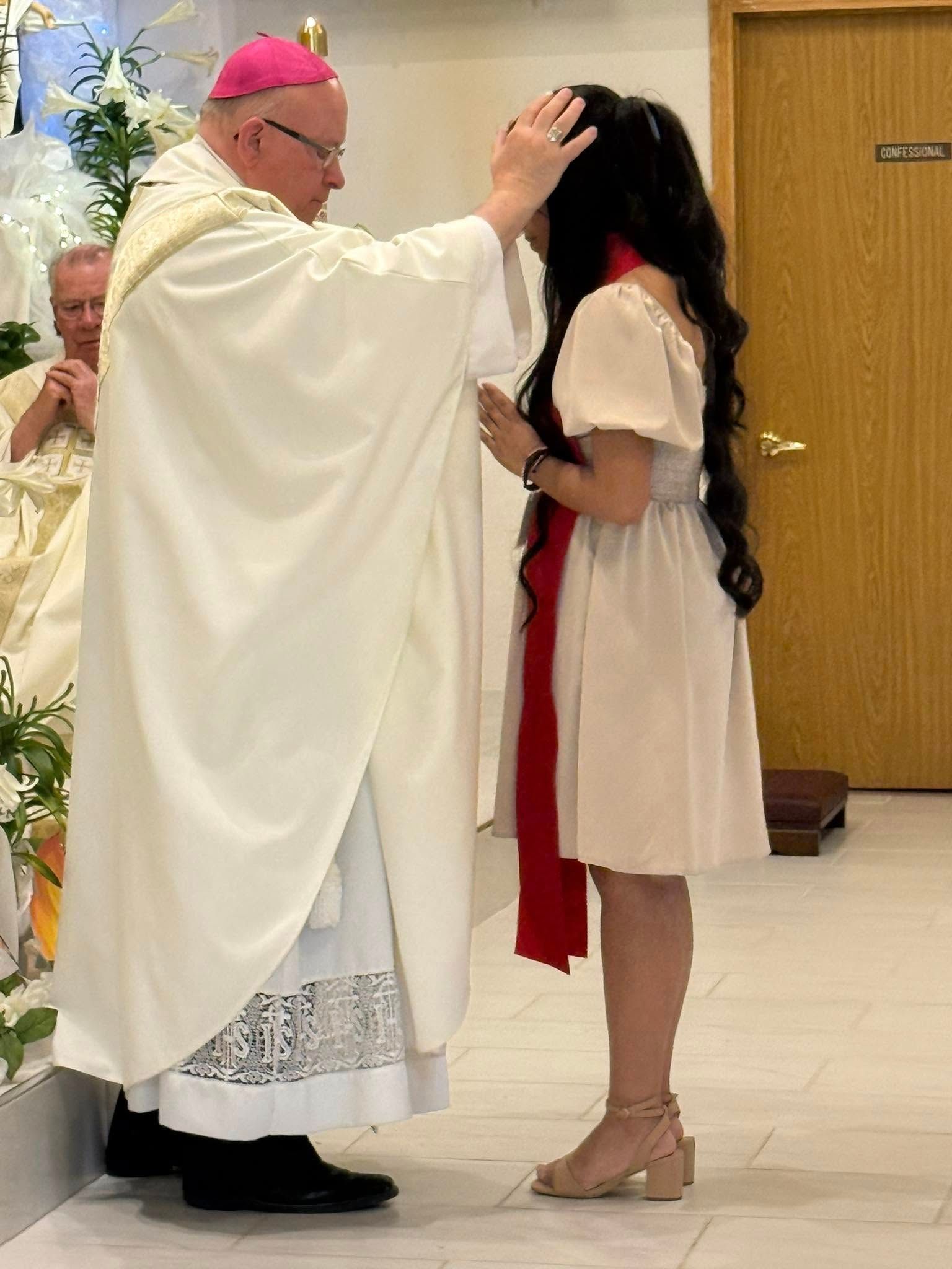 All students attending Relgious Education must be regisitered. 
Wednesday Night Classes 7pm to 8pm.
-Kindergarden, 1st, 3rd, 4th grades are to meet in the parish basement.
-2nd grade english, 2nd grade spanish, 5&6th, 7th & 8th, 9th grades meet at the Guadalupe Center.
-Confirmation meets in the rectory basement.
2026 Confirmation Mass is April 11 @ 5:00pm in the church.
2026 First Communion Mass is April 18. at 10:00am in the church.
For questions please reach out to our Director of Relgious Education Eliza. 
308-632-2845 Ext. 1
