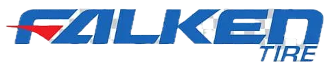 Falken Tire logo in blue and red text with a red arrow accent