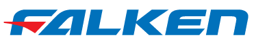 FALKEN tire brand logo in blue text with a red arrow.