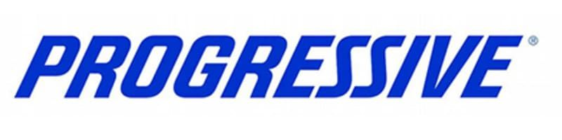 A blue progressive logo on a white background