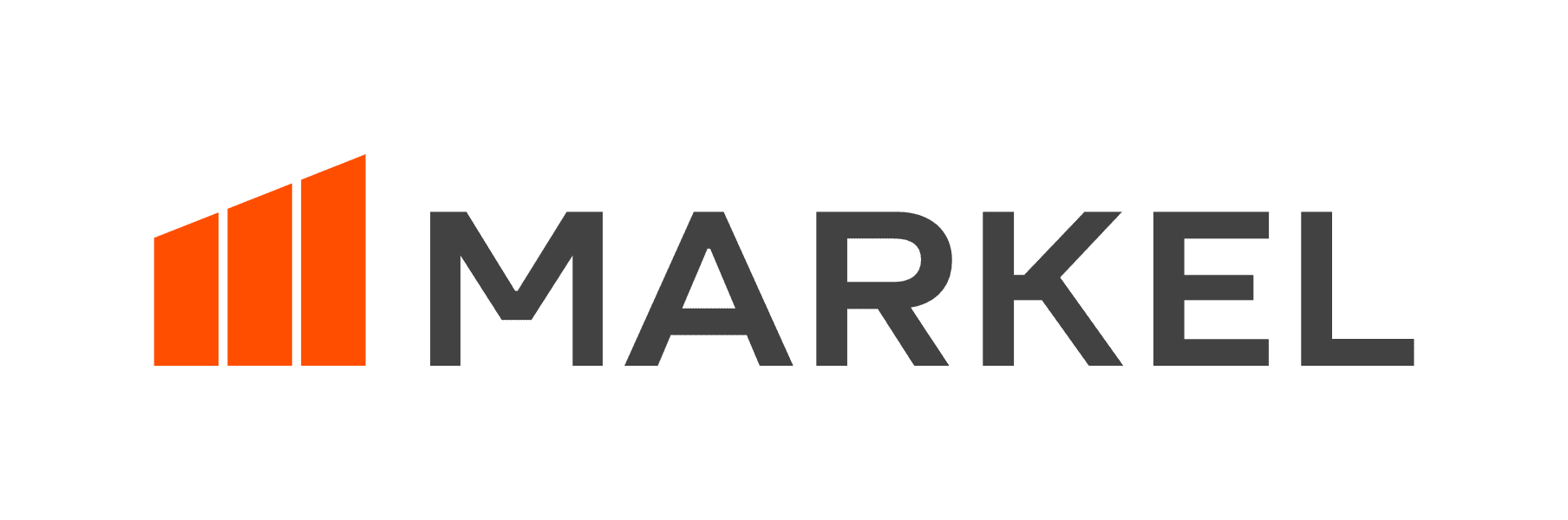 A blue progressive logo on a white background