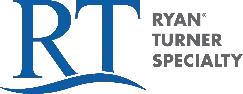 A blue progressive logo on a white background