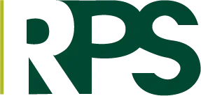 A blue progressive logo on a white background