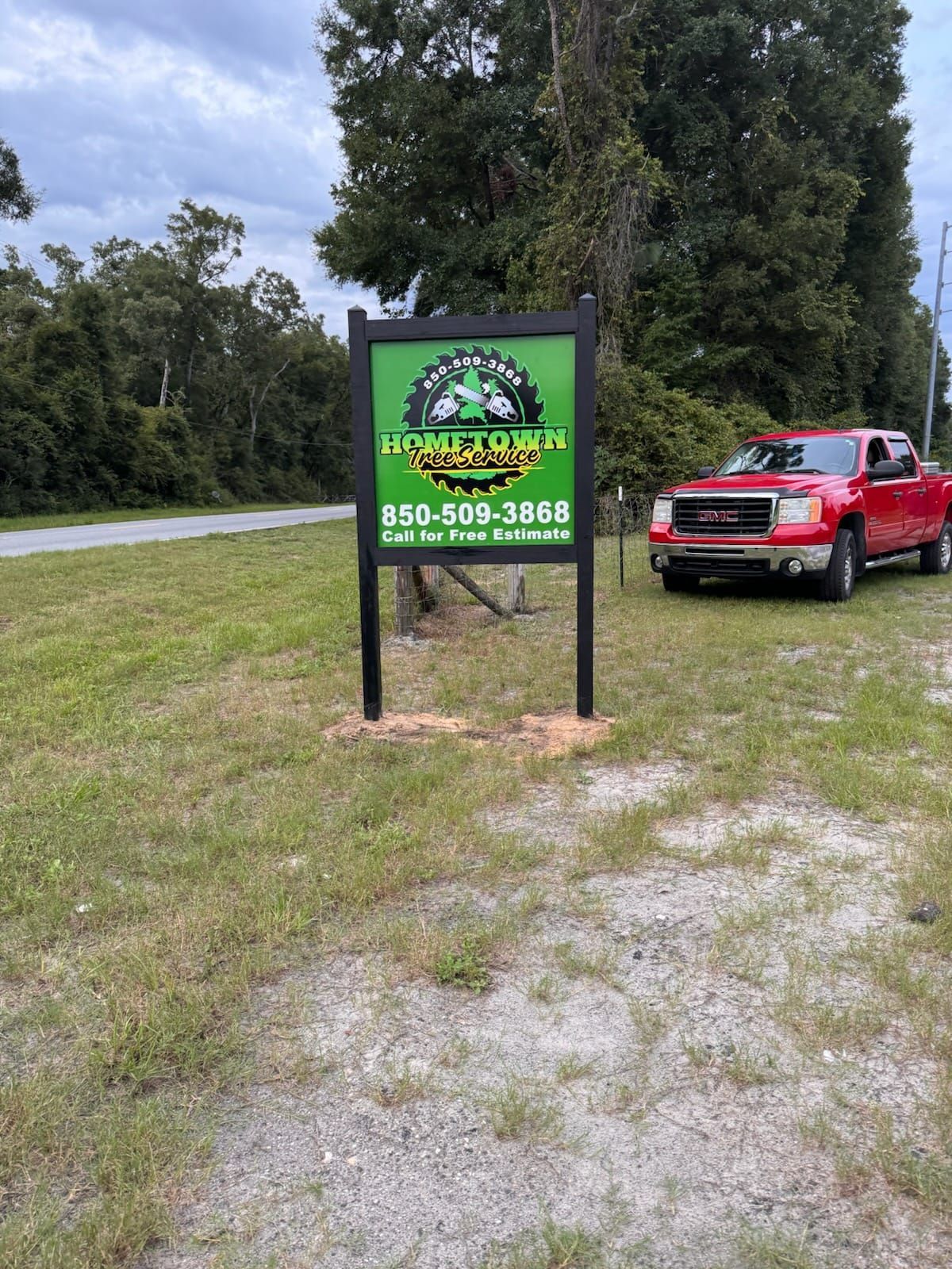 A rectangular sign for 