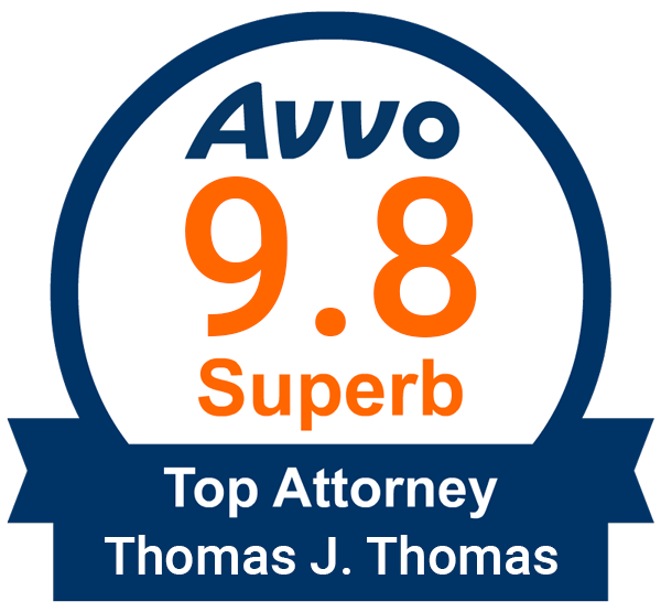 Avvoo 9.8 rated superb top attorney badge.