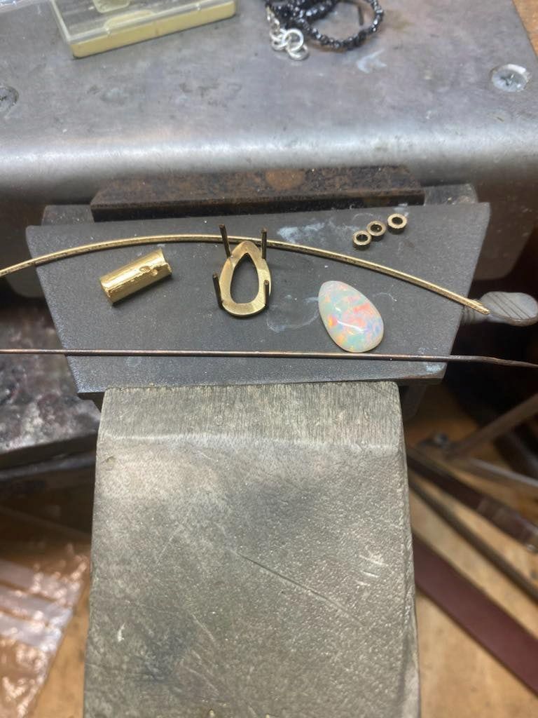Jewelry-making Workspace With Gold Wire — Chris Williams Retail & Manufacturing Jewellers in Wanguri, NT