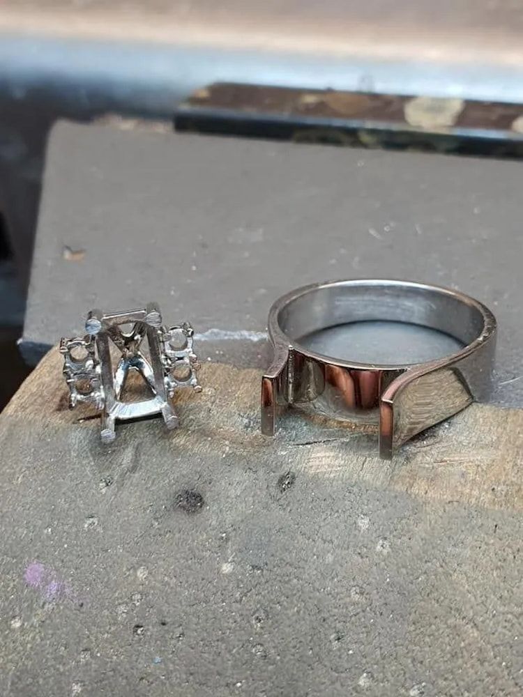 Two Silver Ring Components — Chris Williams Retail & Manufacturing Jewellers in Wanguri, NT