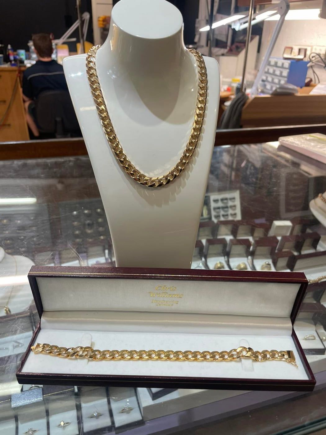 Gold Necklace and Bracelet — Chris Williams Retail & Manufacturing Jewellers in Wanguri, NT