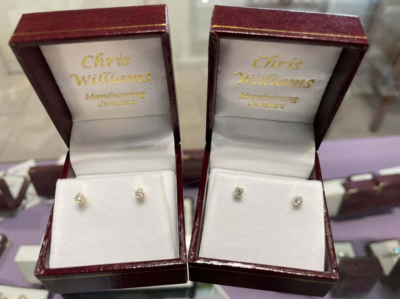 Four Small Diamond Stud Earrings — Chris Williams Retail & Manufacturing Jewellers in Wanguri, NT