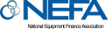 NEFA logo: Blue text and overlapping circles. 