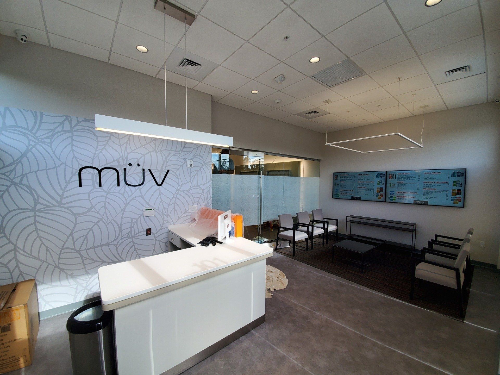 Reception area of a