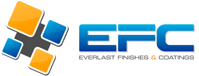 Logo for Everlast Finishes & Coatings, featuring stylized 