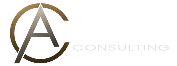 A logo for a consulting company with a letter a in a circle.