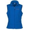 Blue sleeveless zip-up vest