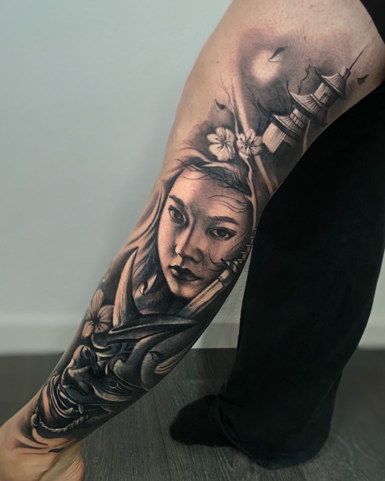 Geisha Japanisch Tattoo