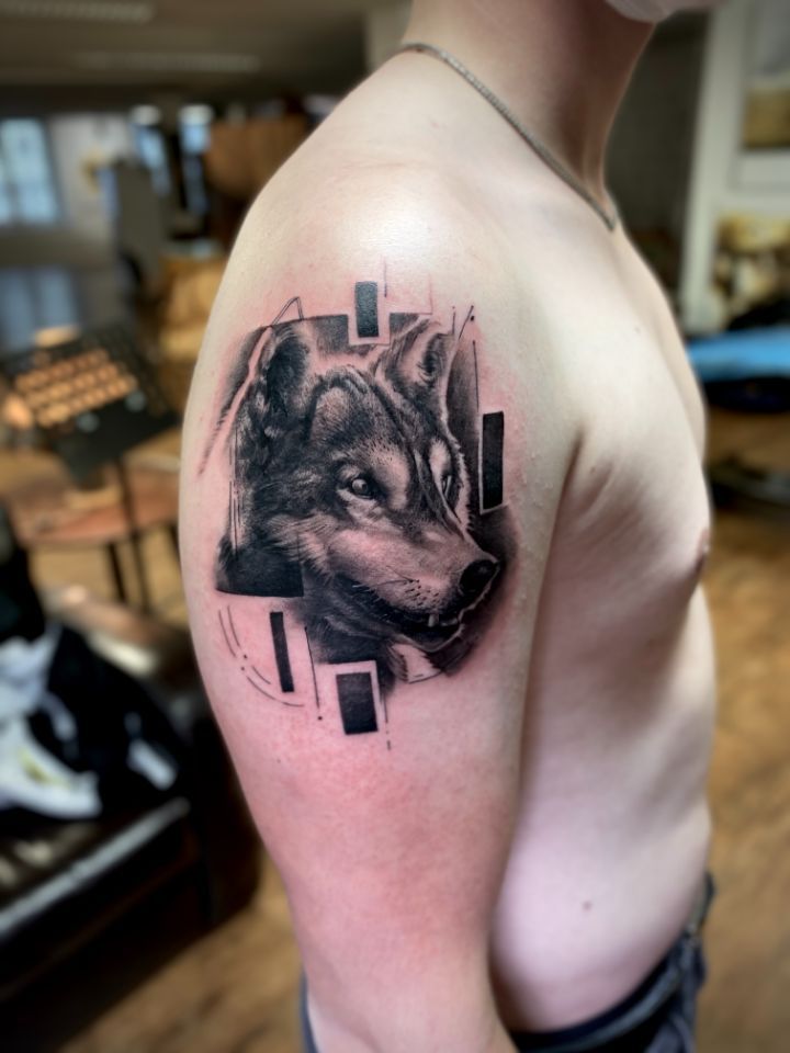 Wolf Tattoo  in Realistisch