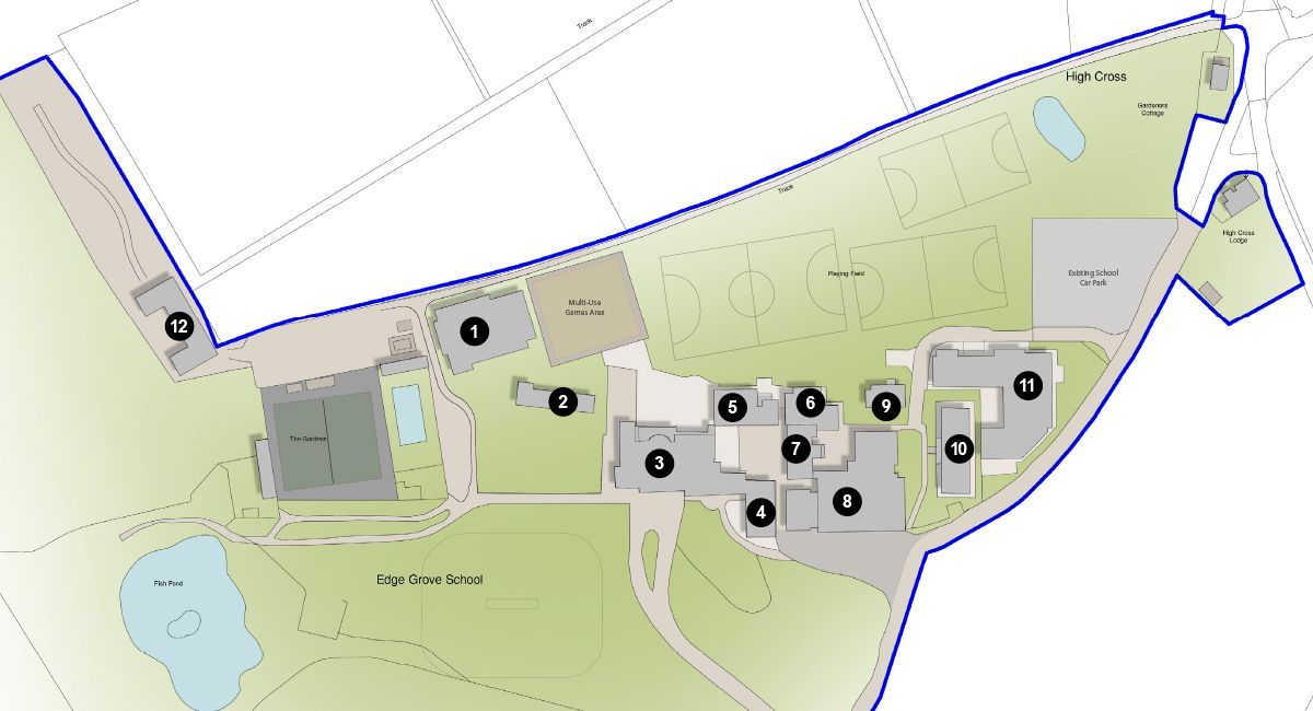 Edge Grove School masterplan by Lyons Sleeman Hoare Architects