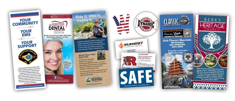 Custom printed trifolds by Rieck's Printing in West Reading, PA