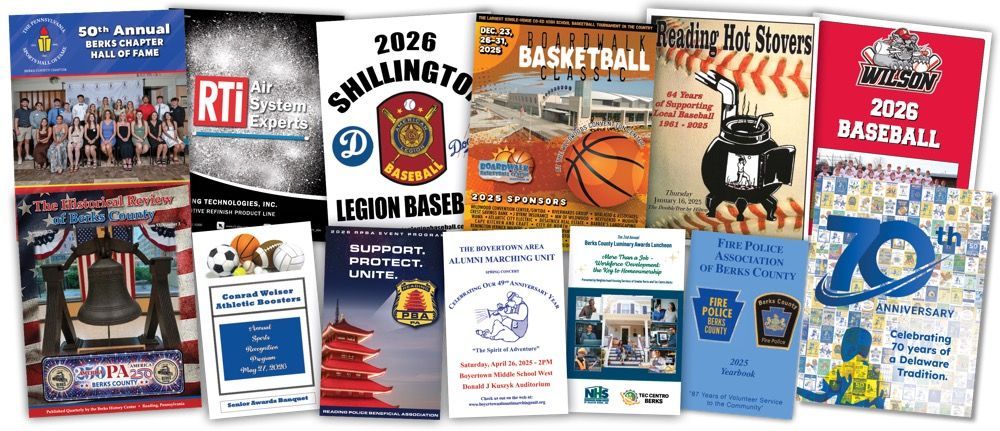 Custom business printing by Rieck's Printing in West Reading, PA