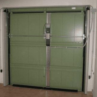 porta basculante con automazione