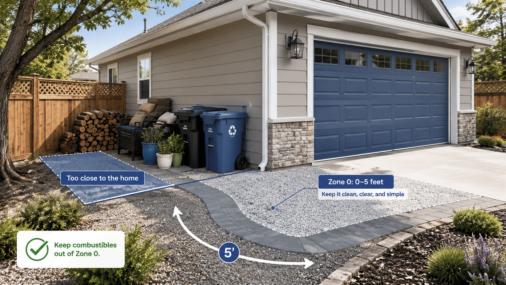 0 zone distance compliance tips for homeowners visual