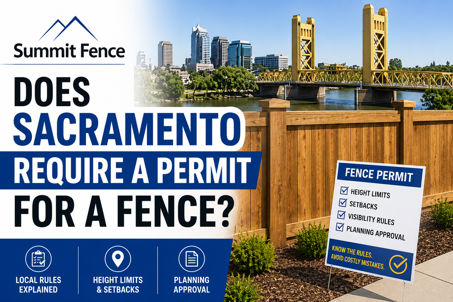 Sacramento fence permit,fence height rules Sacramento,Sacramento fence installation requirements