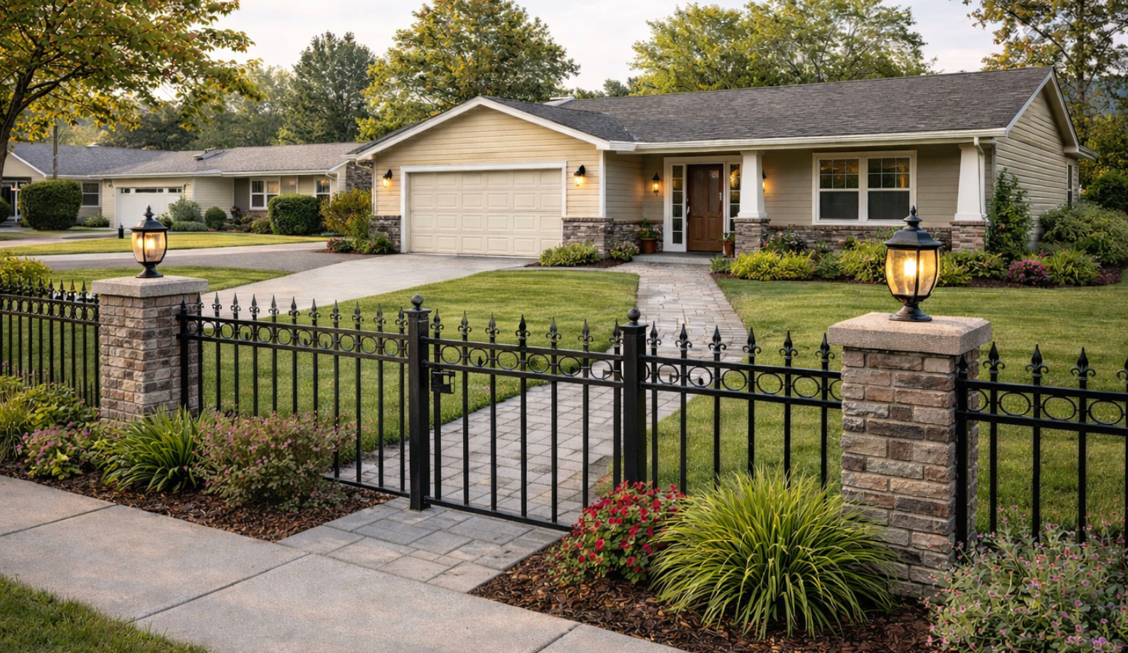 decorative wrough iron fencing