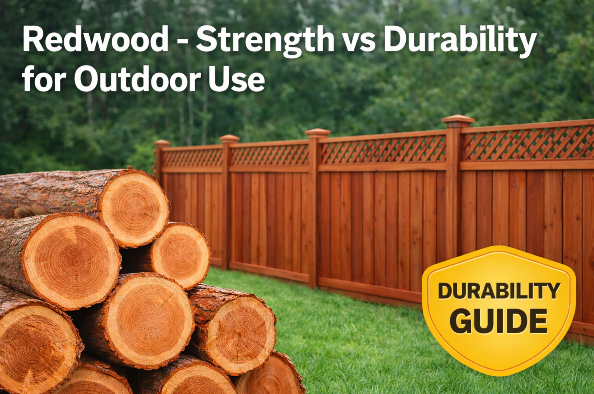 redwood wood durability,redwood fencing strength,redwood outdoor use