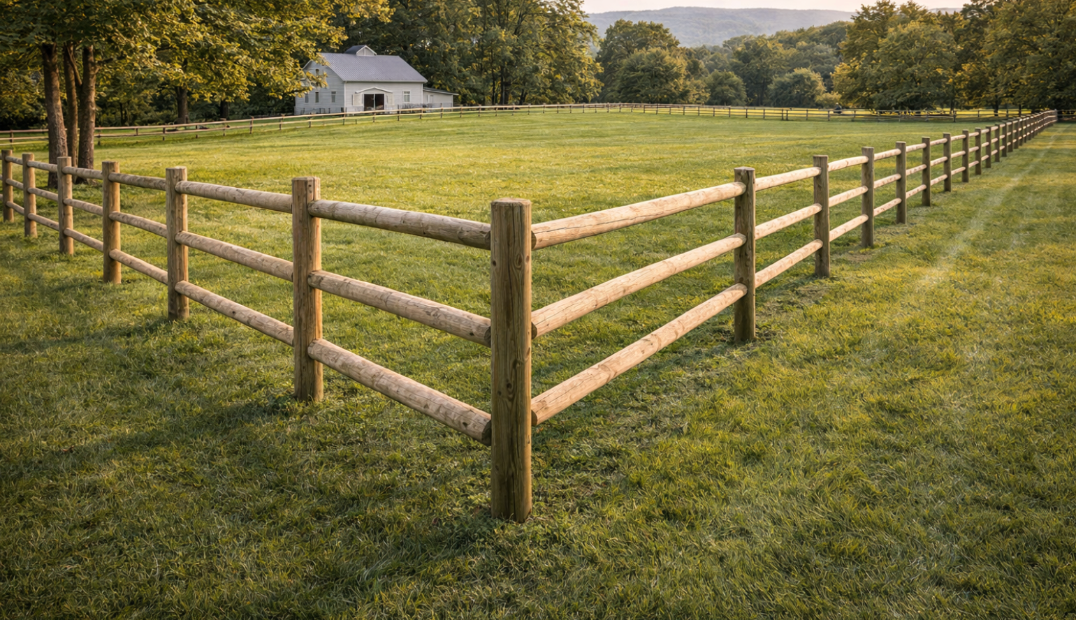split rail ranch fencing
