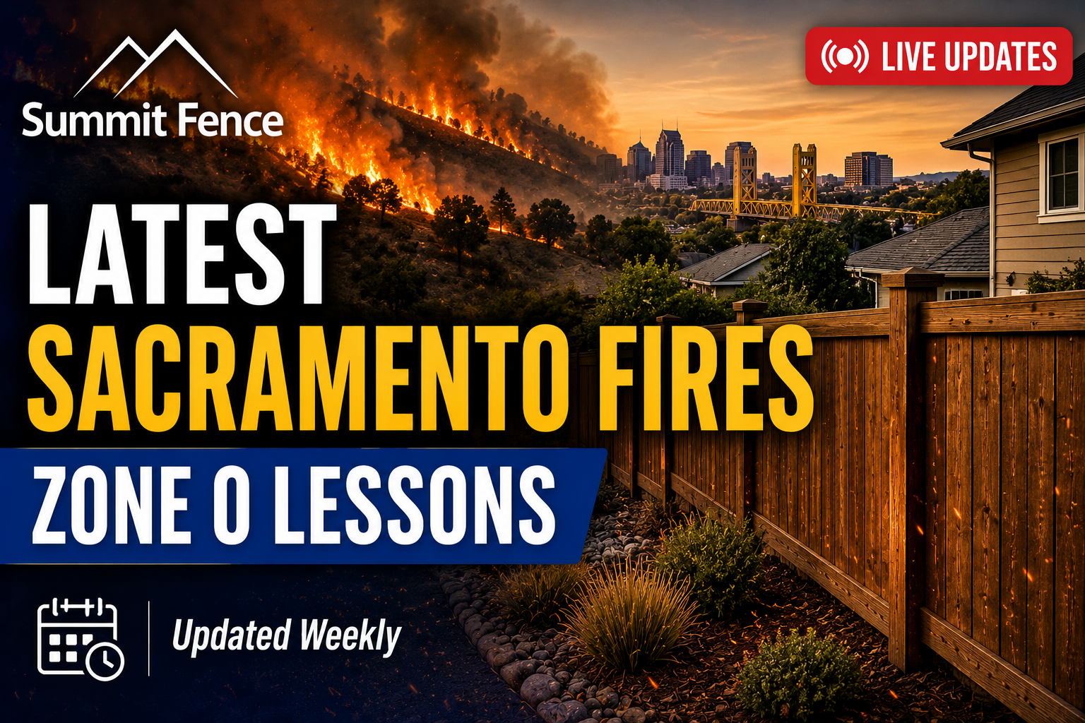 Sacramento fires,Zone 0 fencing Sacramento,Defensible space Sacramento