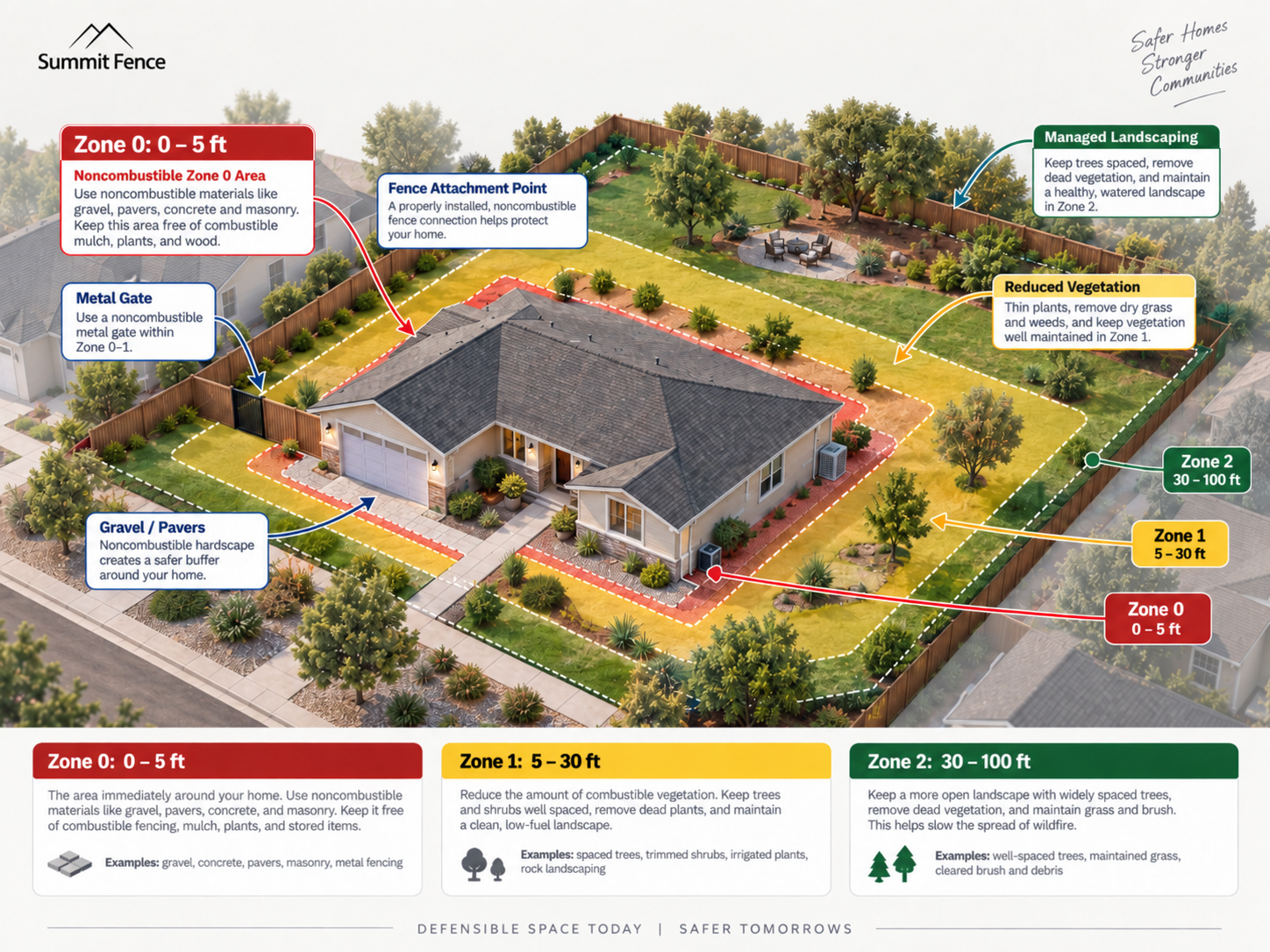 zone 0 defensible zone diagram