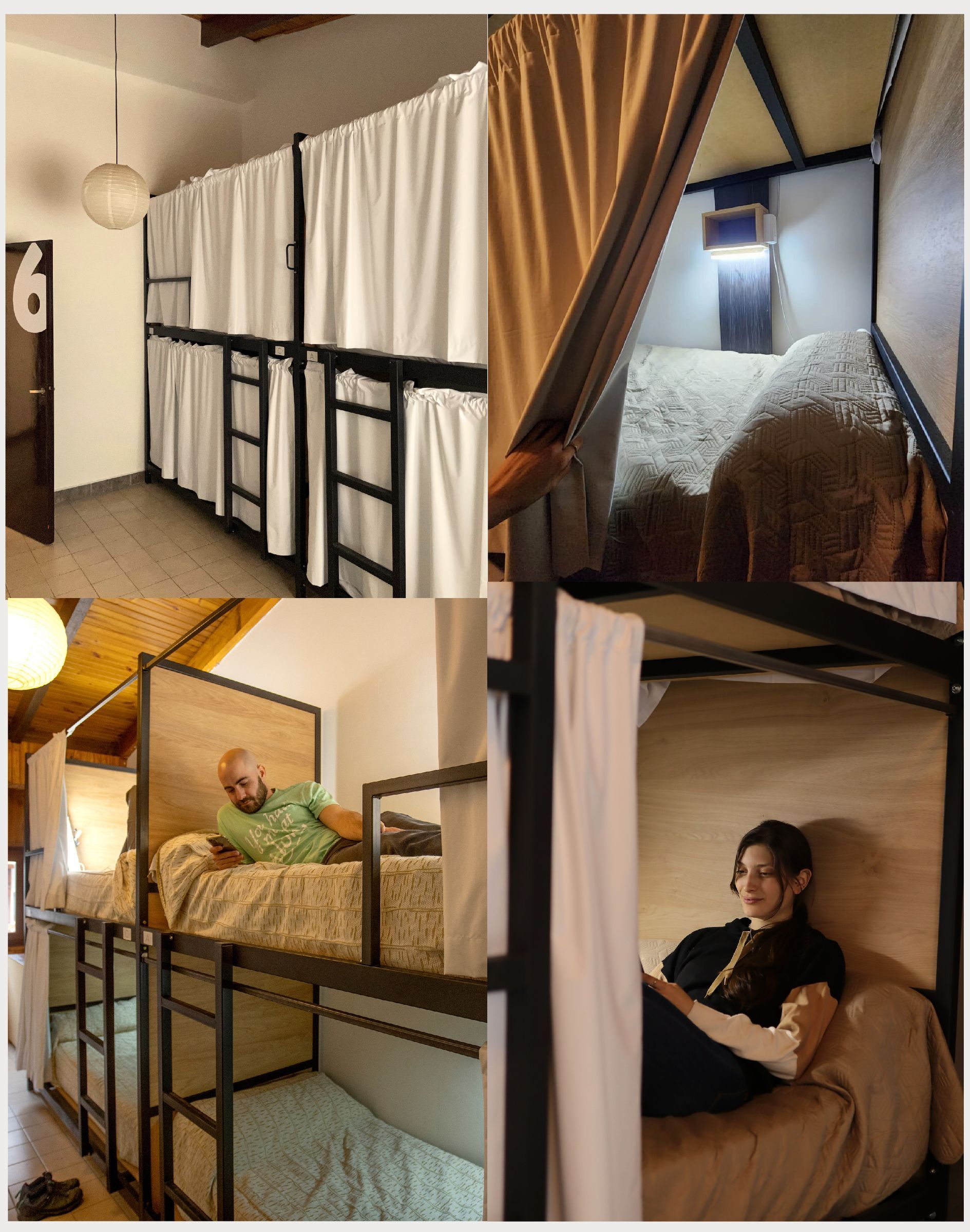 Habitaciones compartidas con cama cápsula