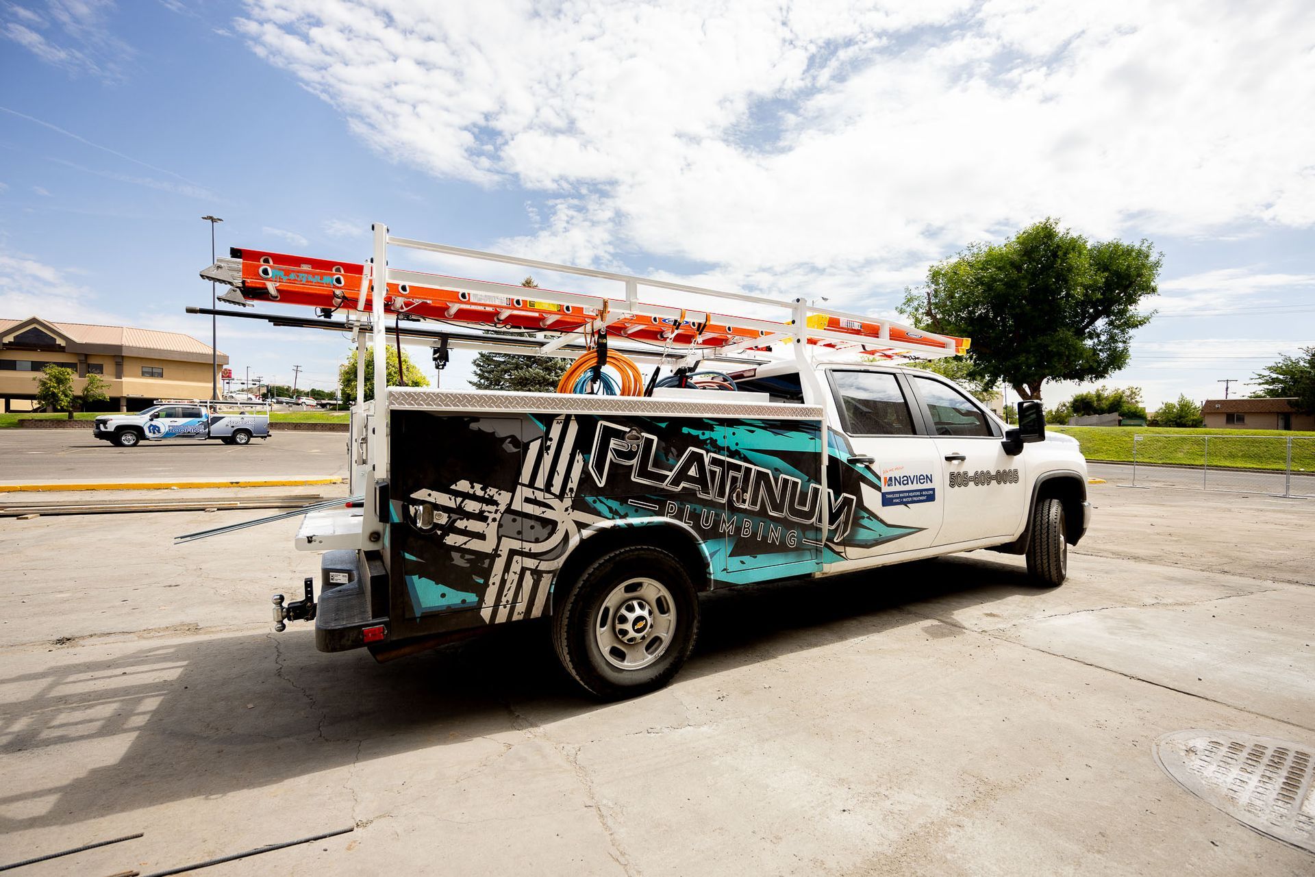 Platinum plumbing truck