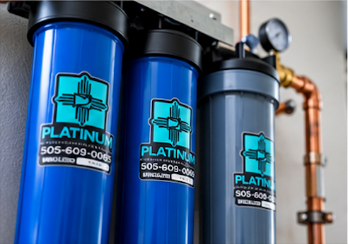 platinum plumbing employee is using the sewer jetter