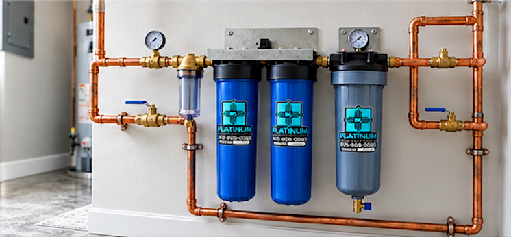 sewer jetter is being used at a house.