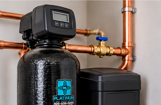 platinum plumbing employee is preparing the sewer jetter