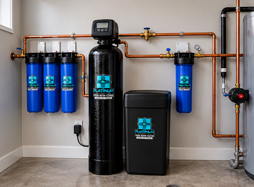 sewer jetter is being used at a house.