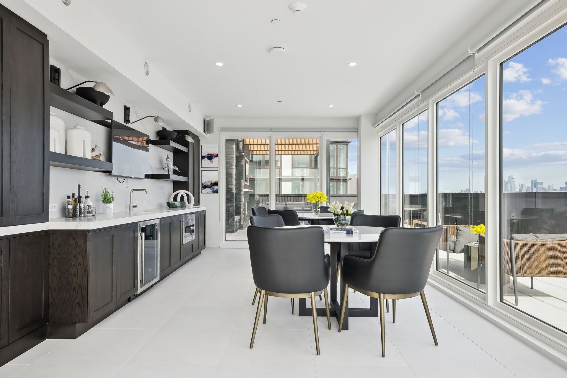 413 Summit dining room with a table and chairs and a large window