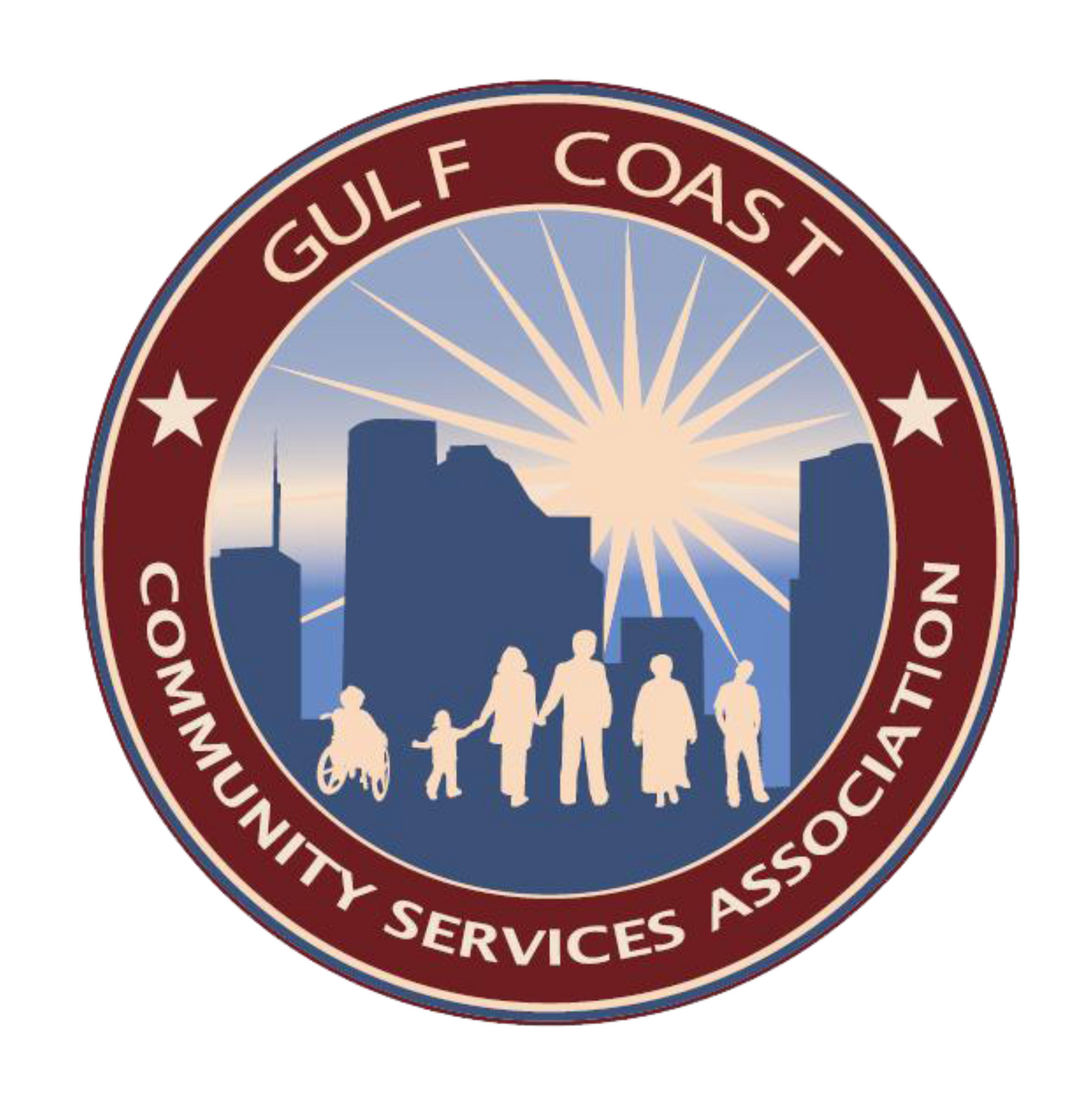The logo for the gulf coast community services association