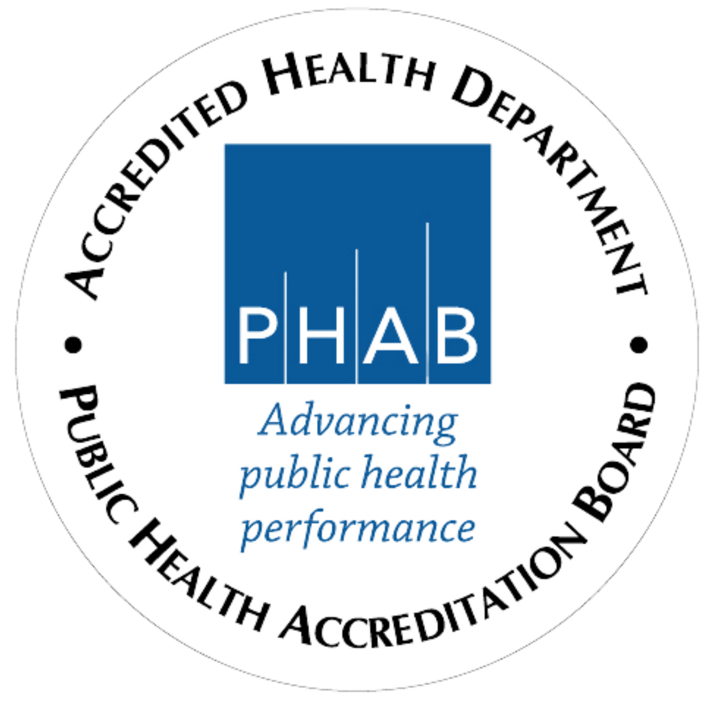 Accredited health department public health accreditation board seal