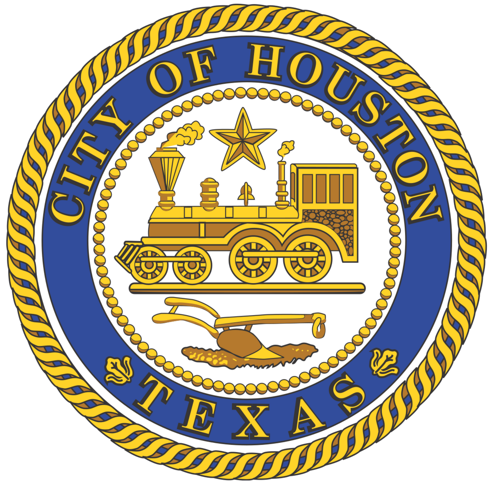 The seal of the city of houston in texas