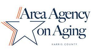 The logo for area agency on aging harris county