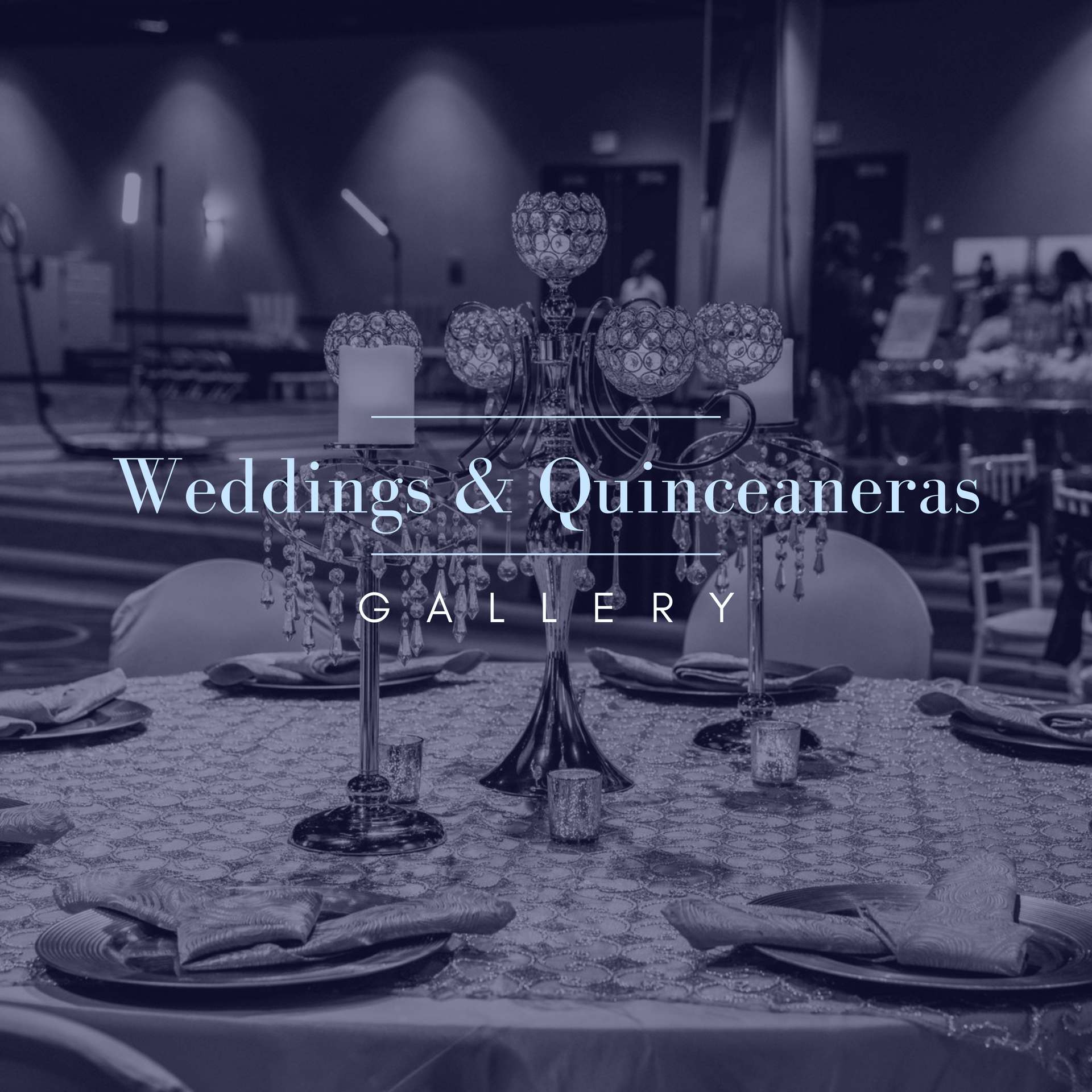 Table setting with centerpiece and 