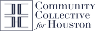 A logo for the community collective for houston